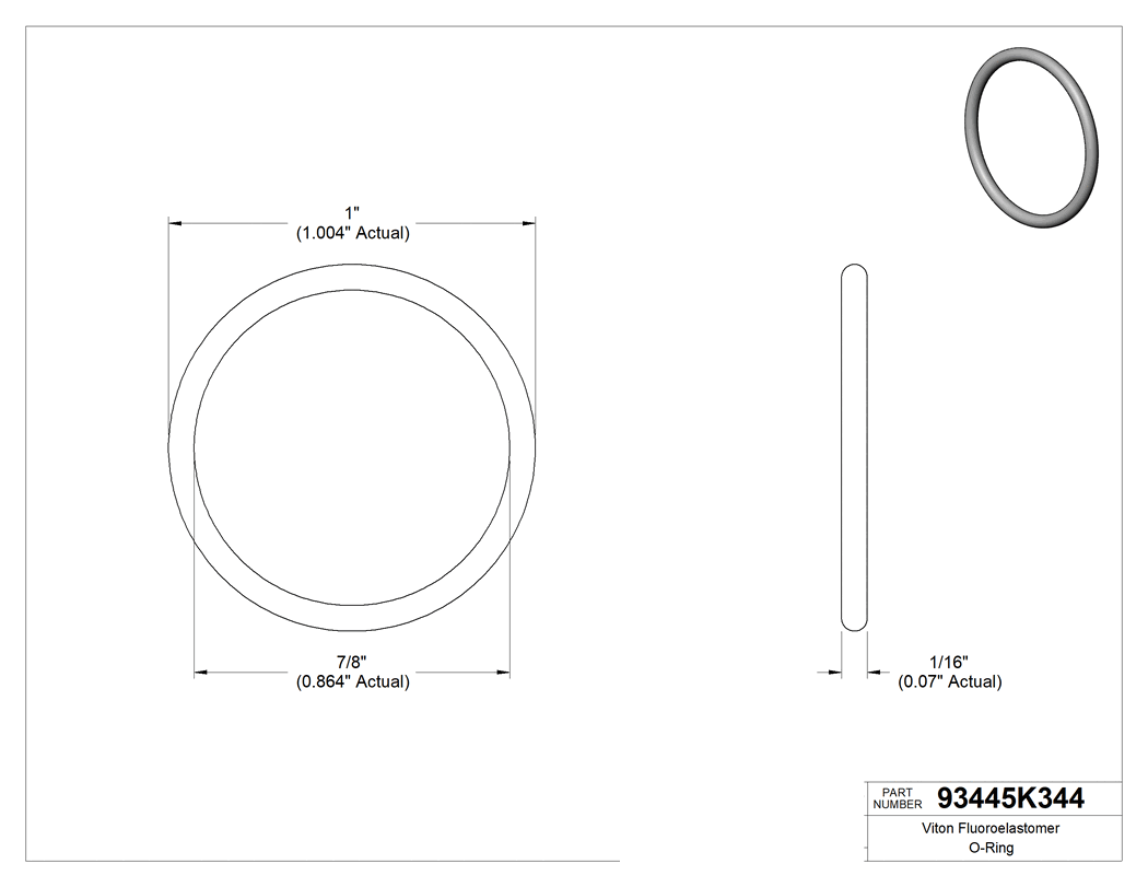 Technical drawing - 93445K344